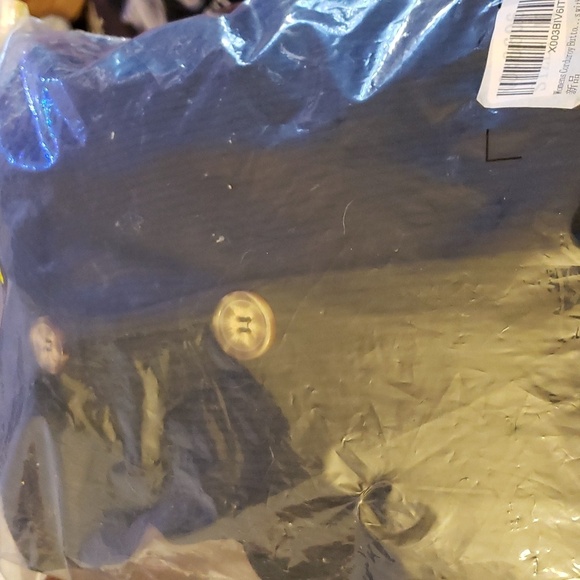 JINZHAO Black Corduroy Peplum Oversized Shacket Size M - Picture 9 of 9